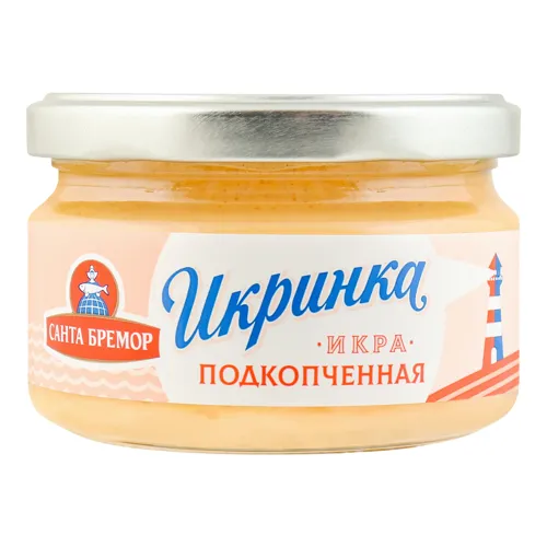 Виріб ікорний рибний підкопчений Ікринка Санта Бремор с/б 160г
