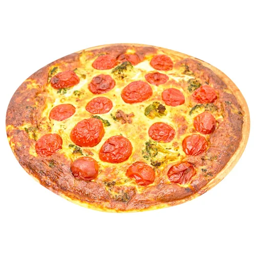 Кіш з броколі та томатами