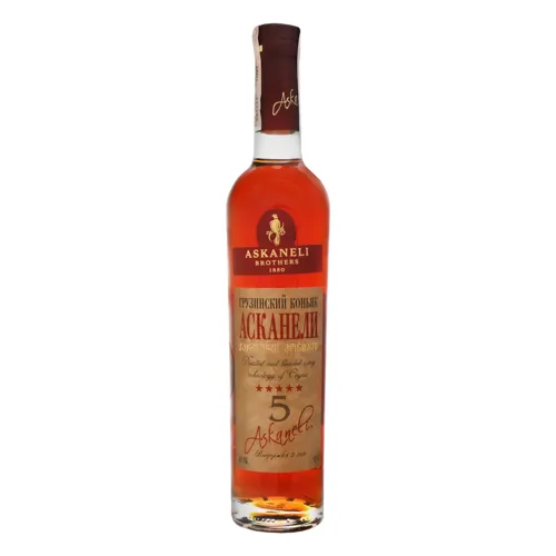 Коньяк 0.5л 40% ординарний 5 зірок Askaneli Brothers пл