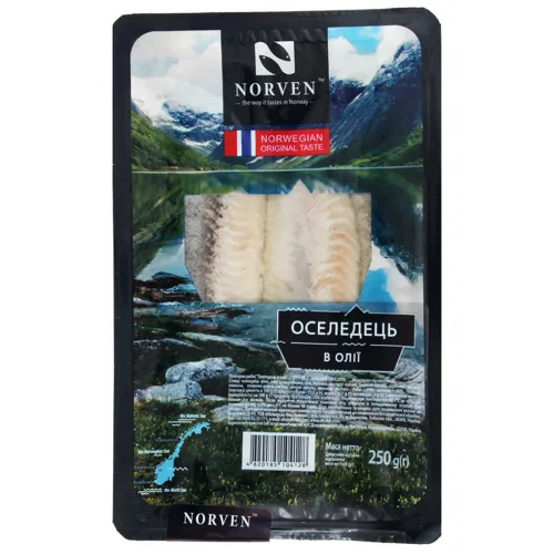 Оселедець в олії Norven п/у 250г