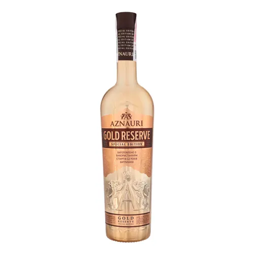 Коньяк 0.5л 40% П'ять зірок Gold Reserve Aznauri пл