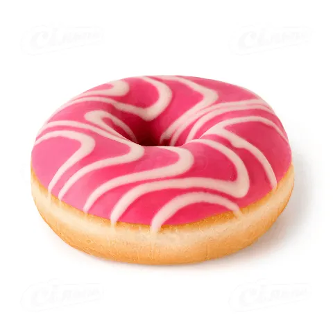 Пончик Mantinga Donut pink з полуничною начинкою, 65г