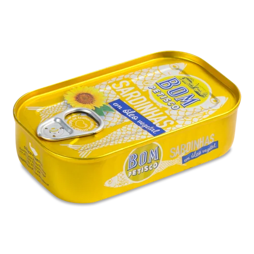 Сардини Вищого Ґатунку Bom Petisco В Рослинній Олії, 125г