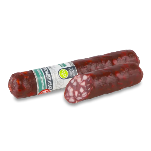 Ковбаса Родинна Президентська Сирокопчена с/к м/у, 0.3 кг