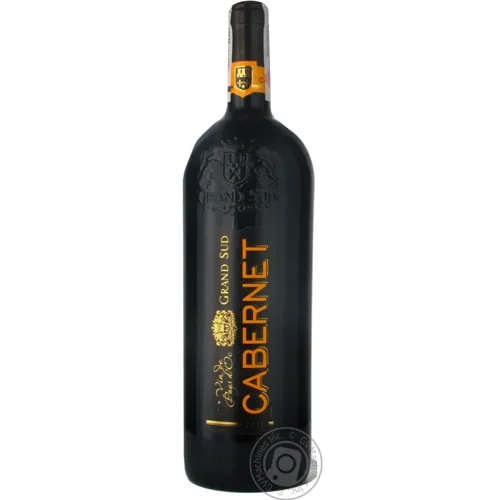 Вино Grand Sud Cabernet натуральне виноградне червоне сухе 12.5% 1л