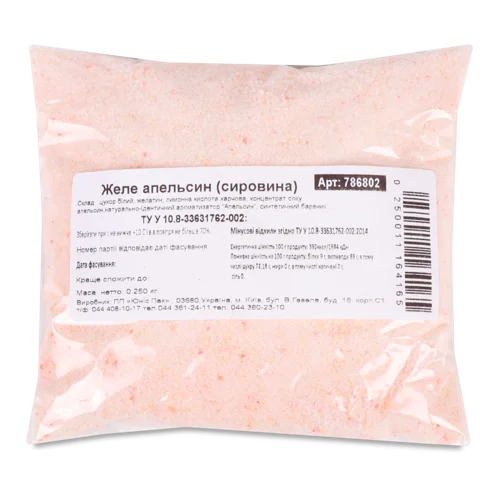 Желе Апельсинове, Сировина, В/ґ, 500г