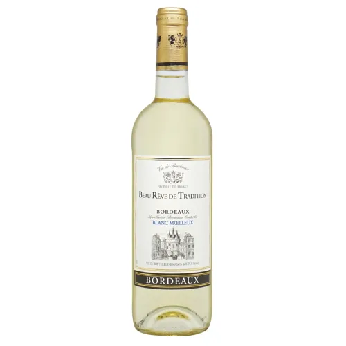 Вино Beau Reve de Tradition Blanc Moelleux Bordeaux біле напівсолодке 11% 0,75л