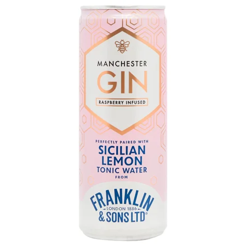 Напій Franklin Pink Gin&Tonic слабогазований 5,5% 250мл