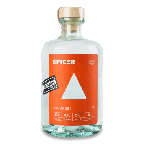 Джин Вищого Ґатунку Citrus Spicer, 0.7л, 45%