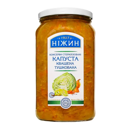 Капуста квашена тушкована Ніжин с/б 920г