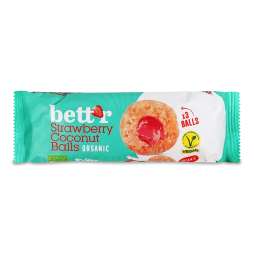 Кульки Bett'r фруктові зі смаком кокосу і полуниці
