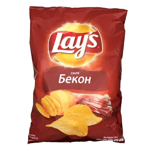 Чіпси зі смаком бекону Lays м/у 133г