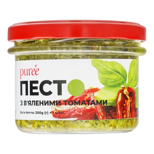 Песто з в'яленими томатами Puree скляна банка 200г