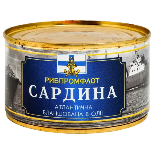Сардина Рибпромфлот атлантична бланшована в олії 240г