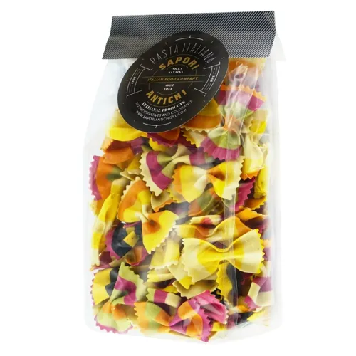Макарони Sapori Antichi Farfalline мультикольорові 250г