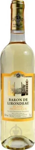 Вино "Барон де Лірондо" біле натуральне солодке Кастель 0.75л