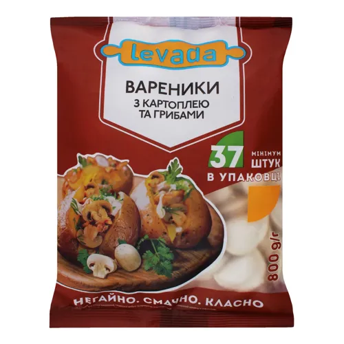 Вареники з картоплею та грибами Levada м/у 800г