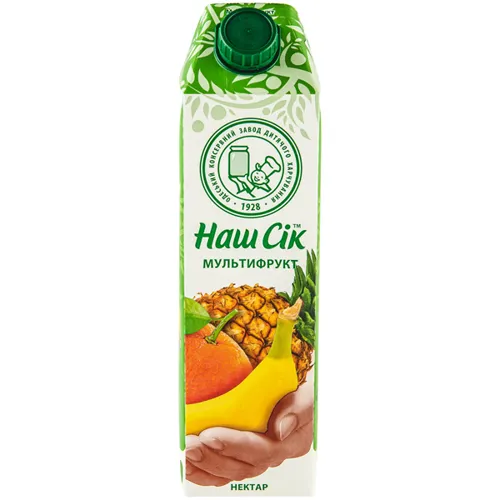 Нектар Наш сік Мультифрукт 0.95л