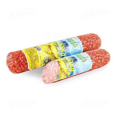 Ковбаса «Агровіта» «Салямі Золотиста» сиров'ялена вищого ґатунку, кг