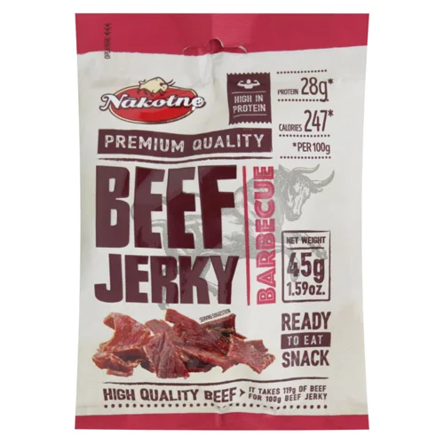 Джерки Nakotne з в'яленої яловичини зі смаком барбекю 45г