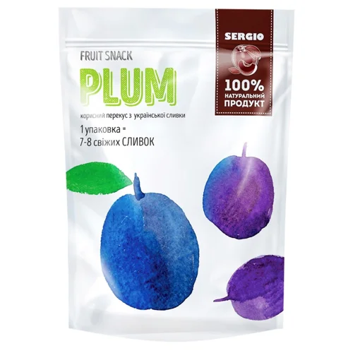 Сливи Sergio сушені дольками 250г