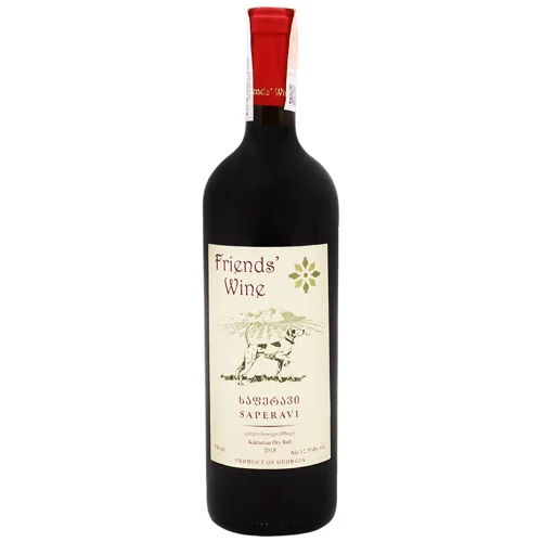 Вино Friends Wine Saperavi червоне сухе 12,5% 0,75л