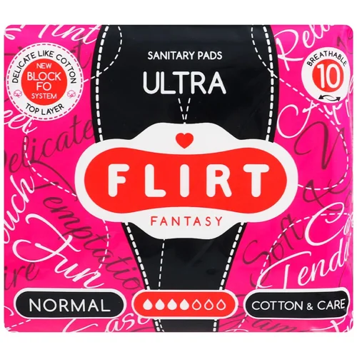 Прокладки гігієнічні Flirt Fantasy Ultra Cotton&Care 10шт