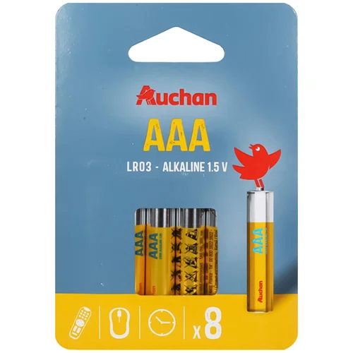 Батарейки Auchan Standart AAA 8шт