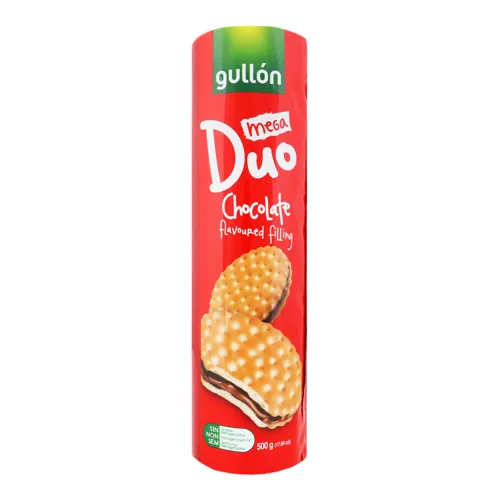 Печиво-сендвіч з шоколадною начинкою Mega Duo Gullon м/у 500г