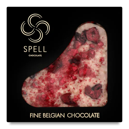 Шоколад Вищого Ґатунку Плитка З Білого Шоколаду З Журавлиною, Вишнею Та Малиною, ТМ СПЕЛЛ, 100г