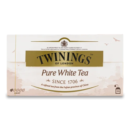 Чай Білий Twinings, в/ґ, Картонна Упаковка, 25 Шт.