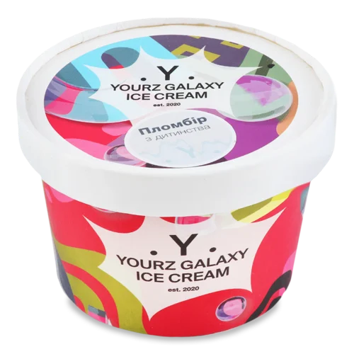 Морозиво Yourz Galaxy Пломбір Вищого Ґатунку, 500г