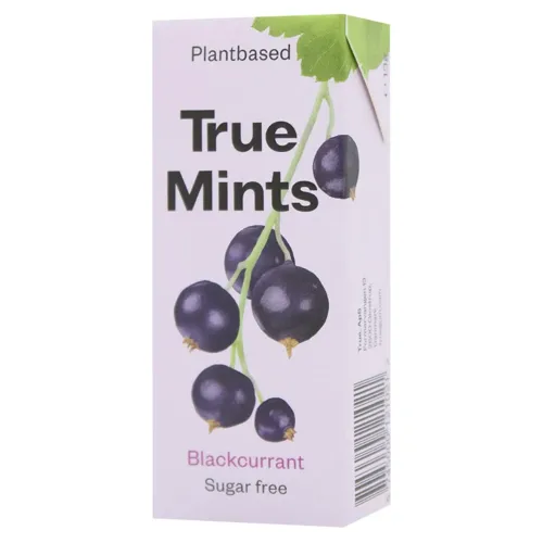 Цукерки True Mints м'ятні освіжаючі зі смаком чорної смородини 13г