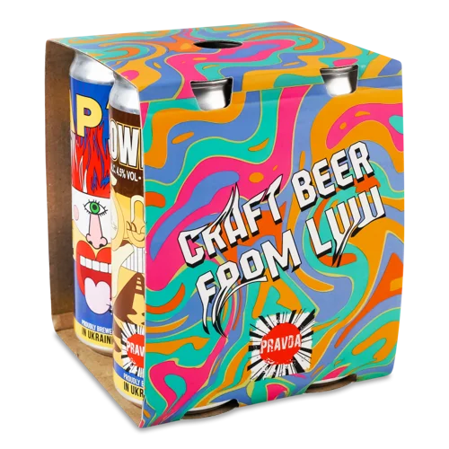 Пиво Brown Ale В/ґ + Вар'ят 4x0.33л К/у, 1шт
