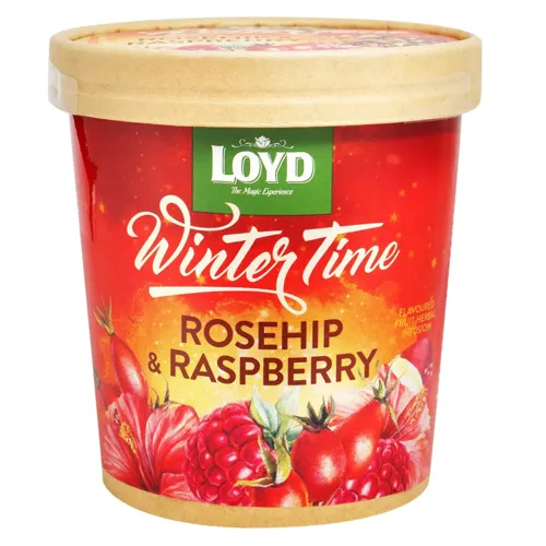 Чай фруктовий «Loyd Winter Time» зі смаком шипшини та малини 81г