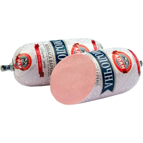 Ковбаса Алан Молочна варена вищий гатунок 400г