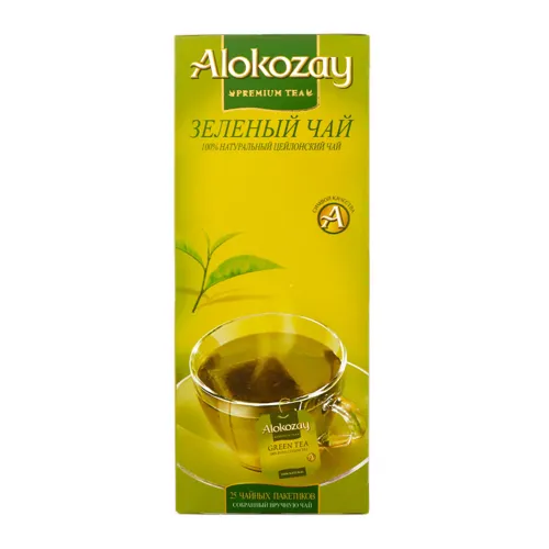 Чай зелений Alokozay картонна упаковка 25х2г