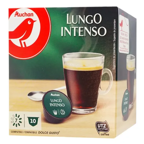 Кава Ашан Lungo Intenso в капсулах 10шт*7г