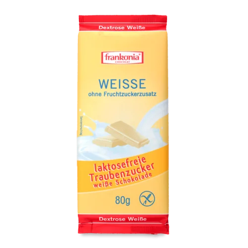 Шоколад Білий Безлактозний Вищого Ґатунку Frankonia, 80г