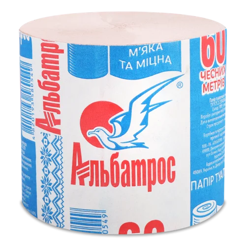 Папір Туалетний З Макулатури Альбатрос, 1шт