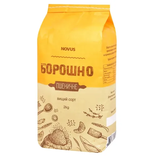 Борошно пшеничне Novus вищого гатунку 2кг