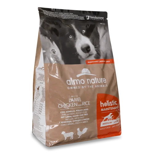 Корм для собак Almo Nature Holistic М'ясо ягняти та курки, натуральна оболонка, в/ґ, 1 кг
