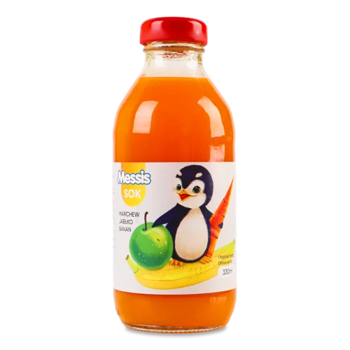 Сік З М'якоттю Пастеризований Морква + Яблуко + Банан, п/пл 330мл