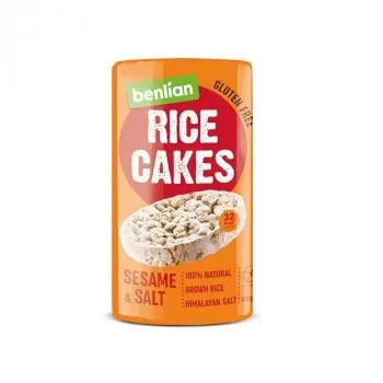 Хлібці Rice Cakes Сезам Сіль 100г