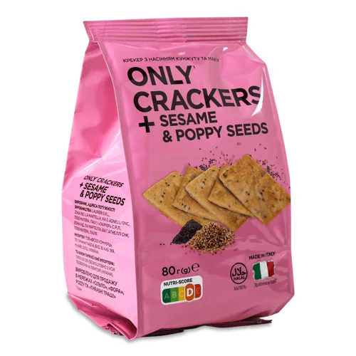 Крекери Премія з насінням кунжуту та маку 80г