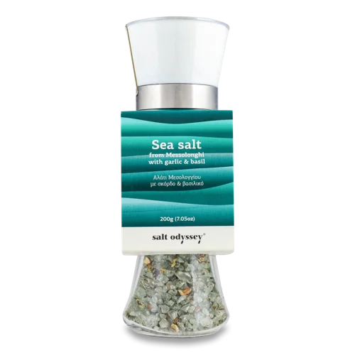 Сіль Морська Часник-Базилік, С/Б, 200г