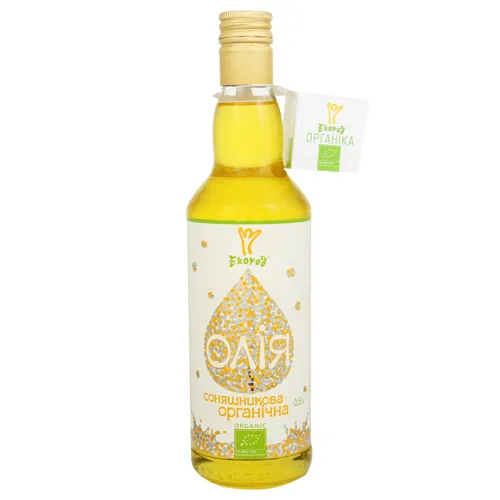 Олія соняшникова нерафінована органічна Екород 0.5л