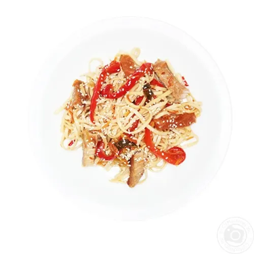 Локшина Удон зі свининою по-тайськи