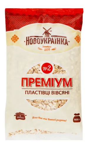 Пластівці вівсяні Екстра №2 Преміум Новоукраїнка м/у 400г