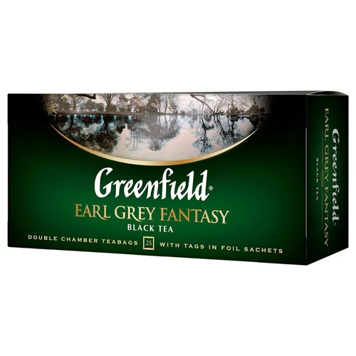 Чай чорний Earl Grey Fantasy Greenfield 50г 25шт